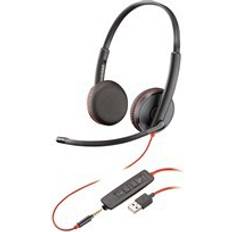 On-Ear Headphones Poly Blackwire C3225 USB-A