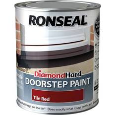 Ronseal Concrete Paint Ronseal Diamond Hard Doorstep Concrete Paint Tile Red 0.25L