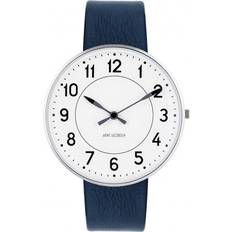 Arne Jacobsen Leather - Men Wrist Watches Arne Jacobsen Station (53402-2004)