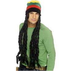Multicolour Wigs Smiffys Rasta Hat