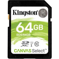 Kingston Canvas Select SDXC Class 10 UHS-I U1 80/10MB/s 64GB