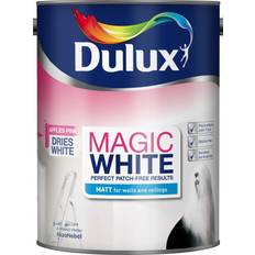 Dulux Ceiling Paints - White Dulux Magic White Matt Ceiling Paint, Wall Paint Brilliant White 5L