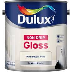 Dulux White - Wood Paints Dulux Non Drip Gloss Metal Paint, Wood Paint White 2.5L
