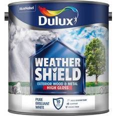 Dulux White - Wood Paints Dulux Weathershield Exterior Wood Paint, Metal Paint White 2.5L