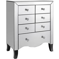 Silver Chest of Drawers LPD Furniture Valentina Chest of Drawer 61.5x80.5cm