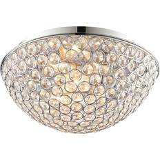 Metal Ceiling Lamps Endon Lighting Chryla Ceiling Flush Light 30.5cm
