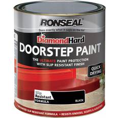 Ronseal Concrete Paint Ronseal Diamond Hard DoorStep Concrete Paint Black 0.75L