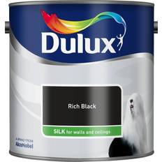Dulux Black - Wall Paints Dulux Silk Wall Paint Rich Black 2.5L