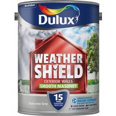 Dulux Grey - Wall Paints Dulux Weathershield Smooth Masonry Wall Paint Concrete Grey 5L