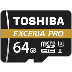 64 GB - Class 10 - microSDHC Memory Cards Toshiba Exceria Pro M501 MicroSDHC Class 10 UHS-II U3 270/150MB/s 64GB +Adapter