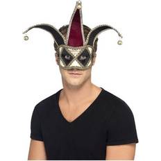 White Eye Masks Fancy Dress Smiffys Gothic Venetian Harlequin Eyemask