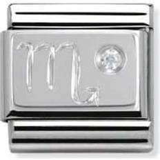 Stainless Steel Charms & Pendants Nomination Composable Classic Link Scorpio Charm - Silver/Transparent