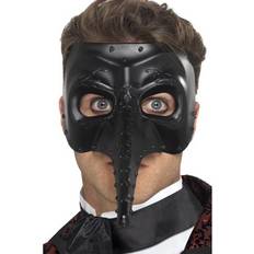 Men Half Masks Smiffys Venetian Gothic Capitano Mask