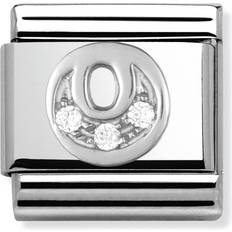 Men - Silver Charms & Pendants Nomination Composable Classic Link Letter O Charm - Silver/Transparent