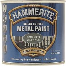 Hammerite Grey Paint Hammerite Direct to Rust Smooth Effect Metal Paint Grey 0.75L