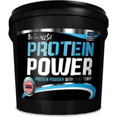 Soya Proteins Protein Powders BioTechUSA Protein Power Strawberry & Banana 4kg