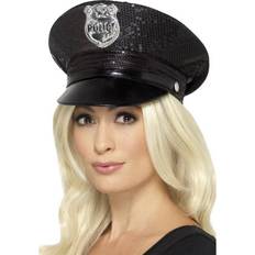 Police Headgear Smiffys Fever Sequin Police Hat