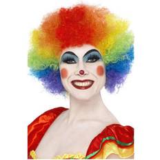 Multicolour Wigs Smiffys Rainbow Crazy Clown Wig