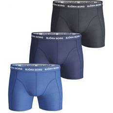 Björn Borg Men Men's Underwear Björn Borg Solid Essential Shorts 3-pack - Blue
