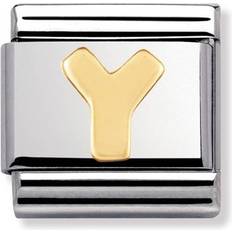 Stainless Steel Charms & Pendants Nomination Composable Classic Link Letter Y Charm - Silver/Gold
