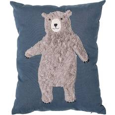 Bloomingville Cotton Pillow with Bear 15.7x19.7"