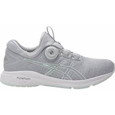 Asics Quick Lacing System - Women Running Shoes Asics Dynamis W - Mid Grey/Glacier Grey/White