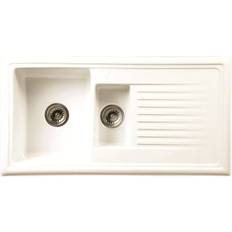 Ceramic - White Drainboard Sinks Reginox RL301CW (R23884)