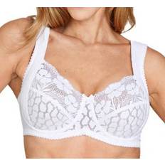 Miss Mary Women Clothing Miss Mary Jacquard and Lace Underwire Bra - White