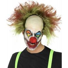 Green Short Wigs Fancy Dress Smiffys Sinister Clown Wig