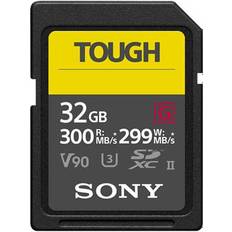 SDHC Memory Cards Sony Tough SDHC Class 10 UHS-II U3 V90 300/299MB/s 32GB