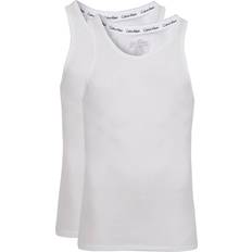 Calvin Klein Elastane/Lycra/Spandex Tops Calvin Klein Modern Cotton Tank Tops 2-pack - White