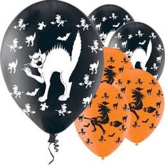 Amscan Latex Ballon Witches & Cats Ballon 6-pack
