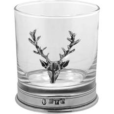 English Pewter Stag Head Tumbler 32.5cl