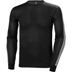 Helly Hansen Sportswear Garment Clothing Helly Hansen Lifa Stripe Crew Men - Black