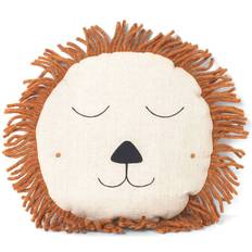 Beige Fabrics Ferm Living Safari Cushion Lion
