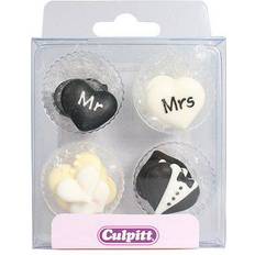 Culpitt Mr & Mrs Love Heart Sugar Paste