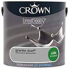 Crown Grey Paint Crown Breatheasy Ceiling Paint, Wall Paint Granite Dust,City Break,Cloud Burst,Grey Putty,Smoked Glass,Soft Ash,Soft Shadow,Spotlight 2.5L