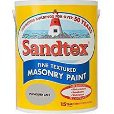 Sandtex masonry paint Sandtex Fine Textured Masonry Concrete Paint Plymouth Grey 5L