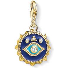 Thomas Sabo Charm Club Blue Nazar Eye Charm - Gold/Blue/White