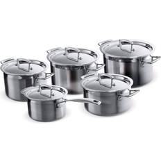 PTFE Free Cookware Sets Le Creuset 3 Ply Cookware Set with lid 5 Parts