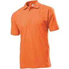 Men - Orange Polo Shirts Stedman Short Sleeve Polo Shirt - Orange