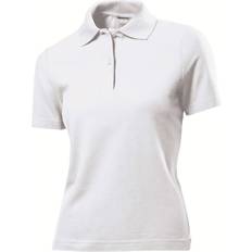 Viscose - Women Polo Shirts Stedman Short Sleeve Polo Shirt - White