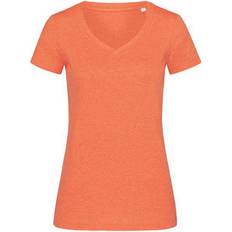 Stedman Lisa V Neck T-shirt - Pumpkin Heather