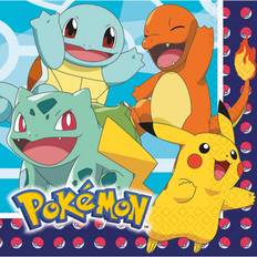 Childrens Parties Party Supplies Amscan Napkins Pokemon 16-pack