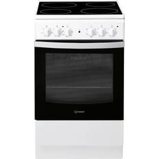 50cm - Heat Indicator Ceramic Cookers Indesit IS5V4KHW White