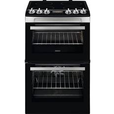 Electric Ovens - Self Cleaning Cookers Zanussi ZCV46250XA Black, Stainless Steel