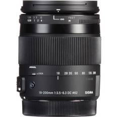 SIGMA Canon EF-S Camera Lenses SIGMA 18-200mm F3.5-6.3 DC Macro OS HSM C for Canon
