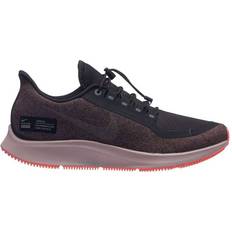 Nike Quick Lacing System - Women Running Shoes Nike Air Zoom Pegasus 35 Shield W - Oil Grey/Metallic Silver/Smokey Mauve