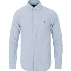 Blue - Men Shirts Polo Ralph Lauren Slim Fit Oxford Shirt - Bsr Blue