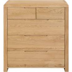 Natural Chest of Drawers Julian Bowen Curve Chest of Drawer 85x92cm